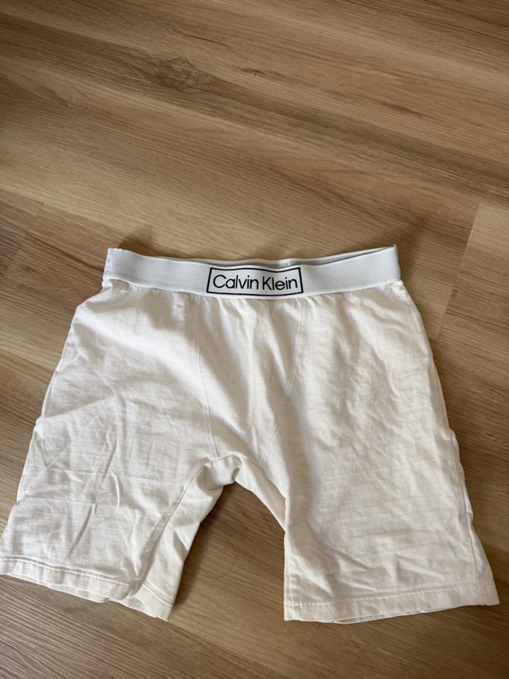 Calvin Klein White Stretch Cotton Boxer Shorts